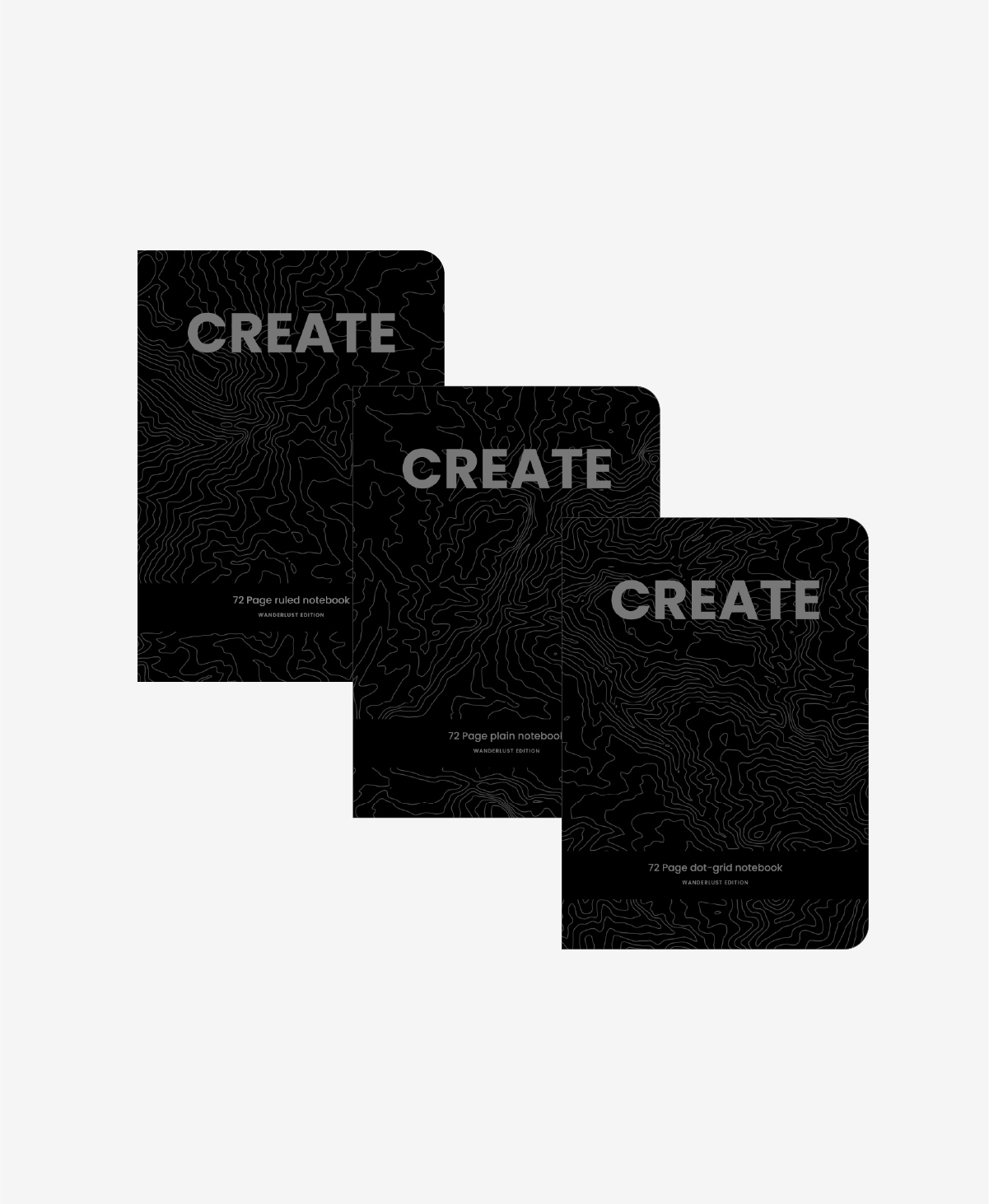 CREATE — Wanderlust Edition (Pack of 3 notepads)