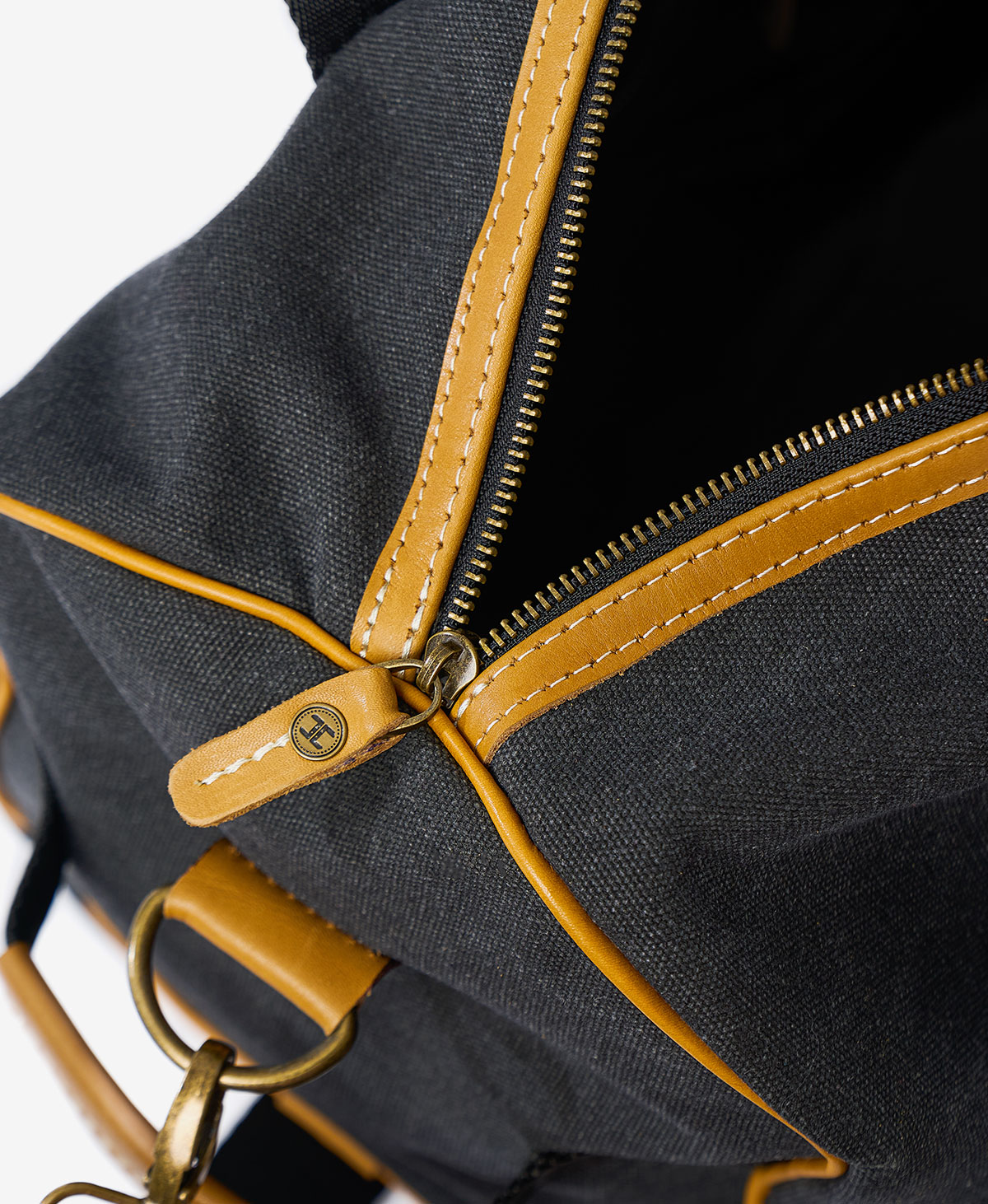 The Weekender Canvas Duffel — Dark Grey