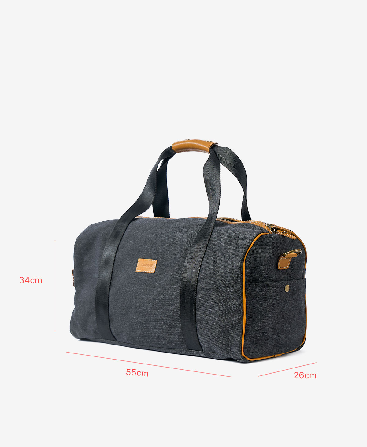 The Weekender Canvas Duffel — Dark Grey
