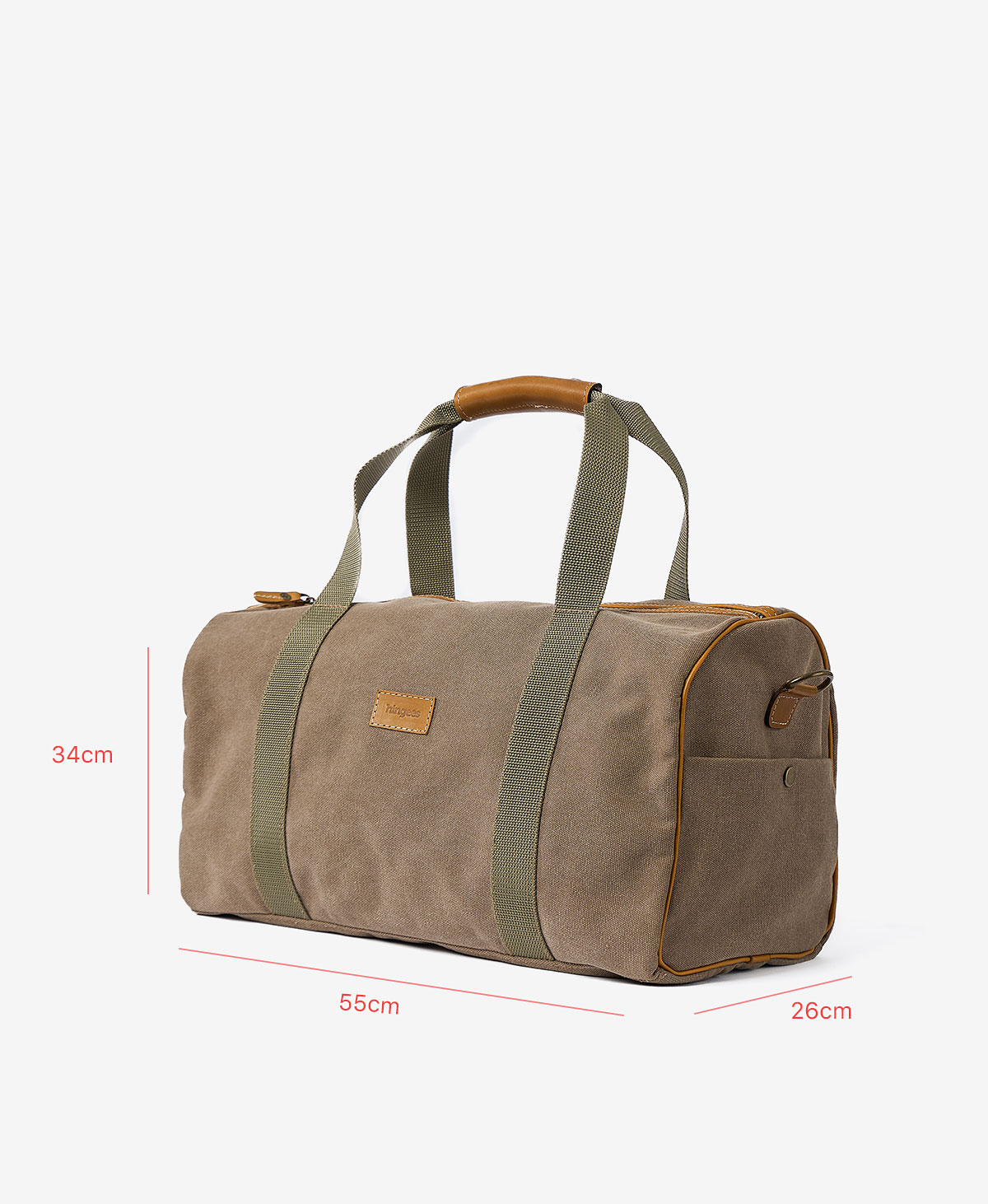 The Weekender Canvas Duffel — Khaki