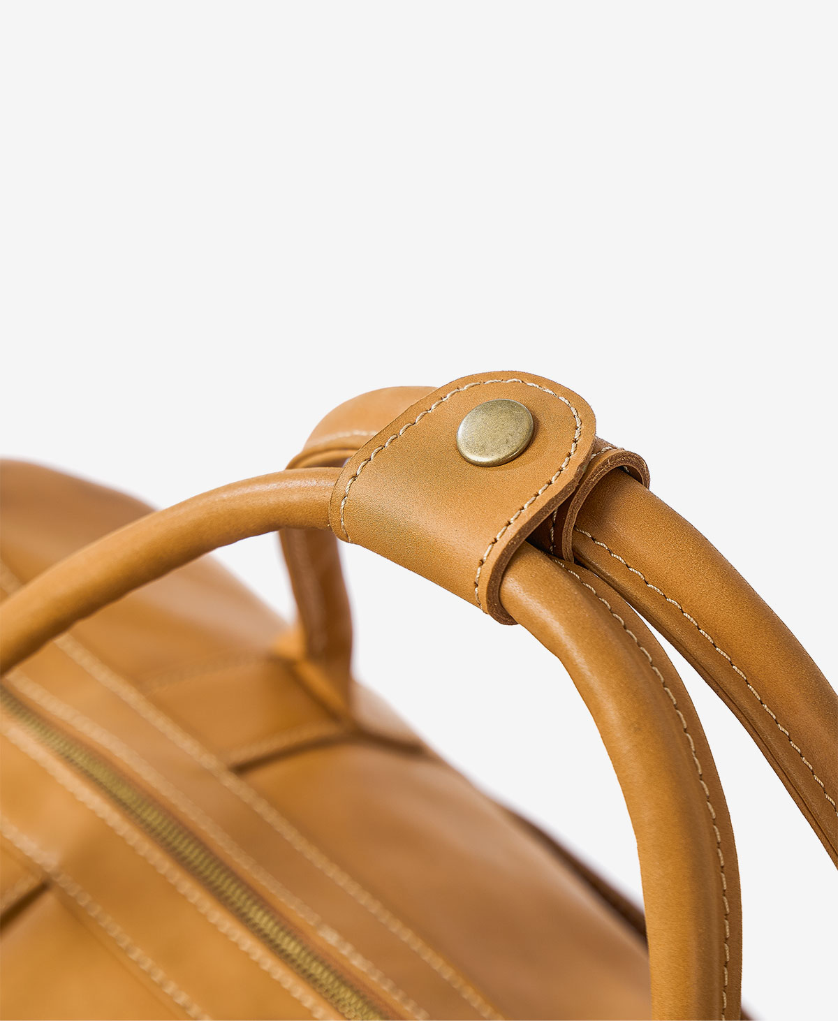 The Leather Duffel — Brown