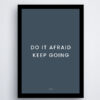 Do it Afraid - Wall Frame (Dark)