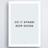 Do it Afraid - Wall Frame (Light)