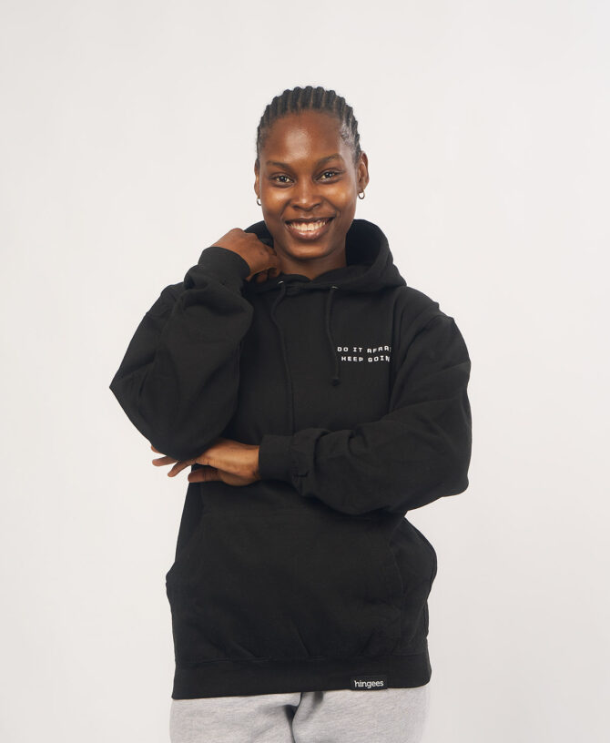 Do It Afraid Hoodie - Black
