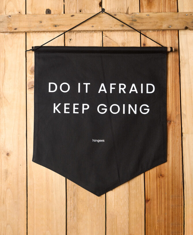 Pennant Flag - Do It Afraid