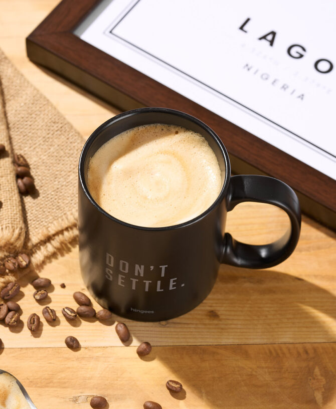 Don't Settle Mug — Matte Black