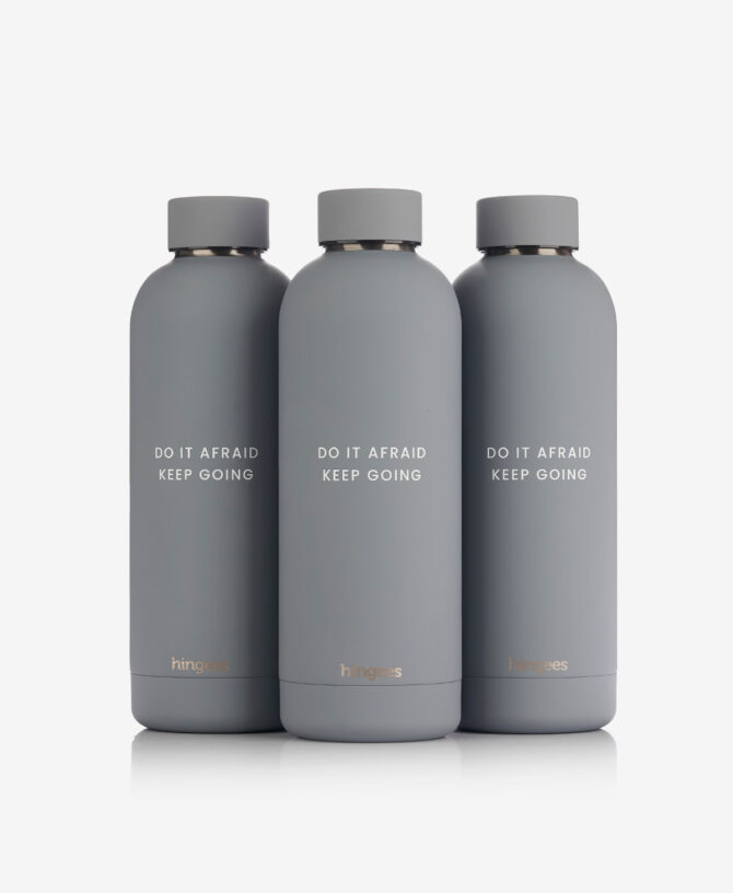 Vacuum Insulated Bottle — Silver Grey