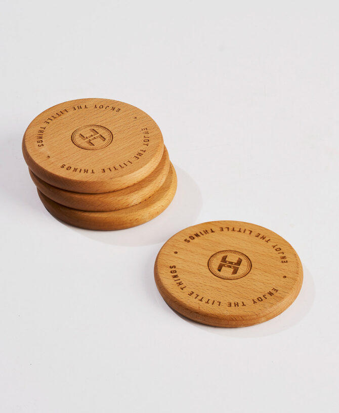 Enjoy the Little Things (Wooden Coasters — Set of 4)