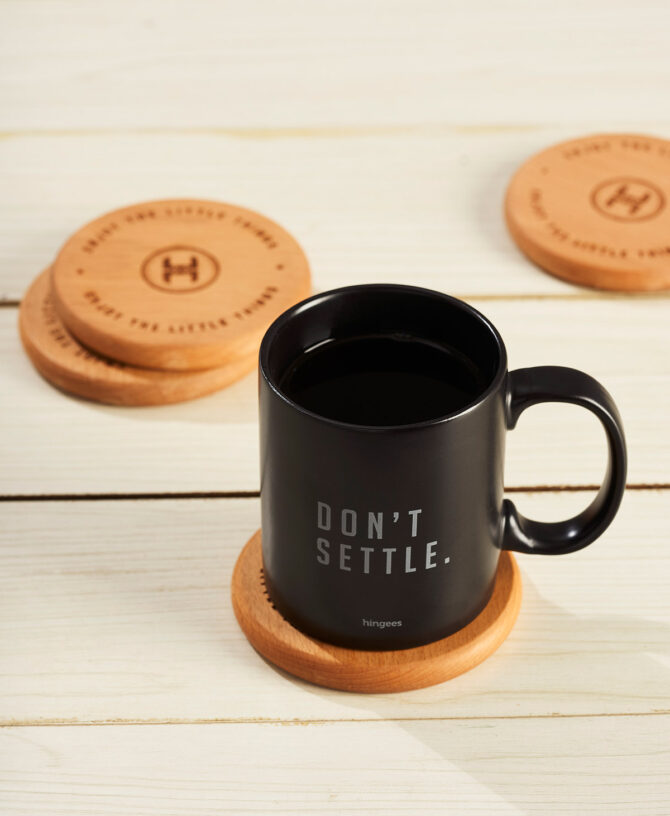 Enjoy the Little Things (Wooden Coasters — Set of 4)