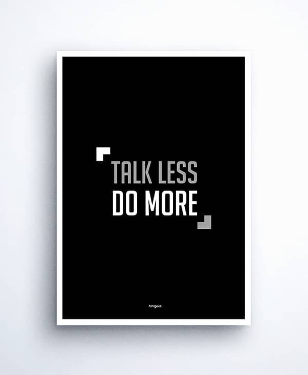 Less,　Poster　Wall　Talk　More