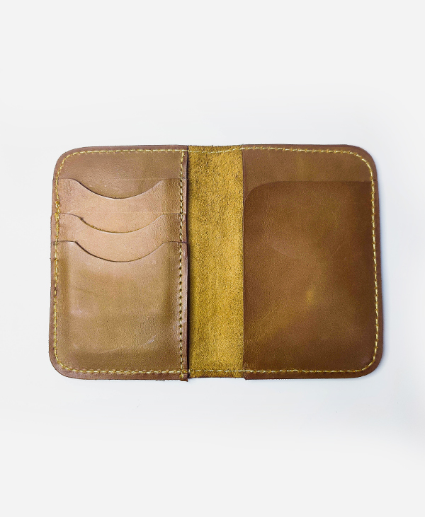 Hingees Brown Leather Passport Holder