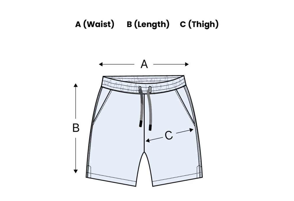 Shorts size guide
