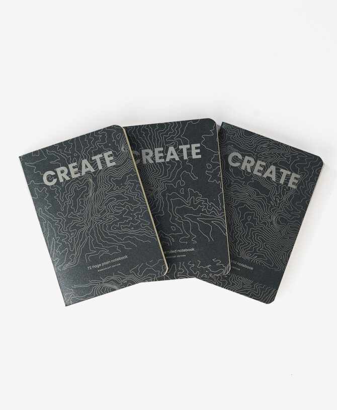 CREATE  — Wanderlust Edition (Pack of 3 notepads)