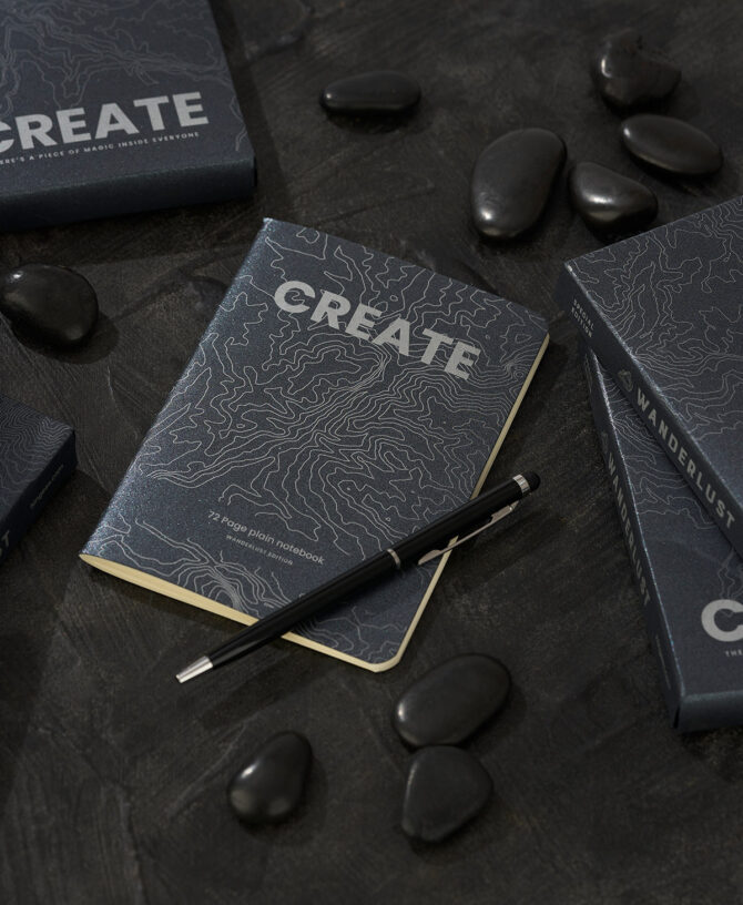 CREATE  — Wanderlust Edition (Pack of 3 notepads)