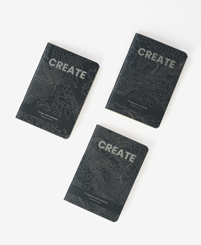 CREATE  — Wanderlust Edition (Pack of 3 notepads)