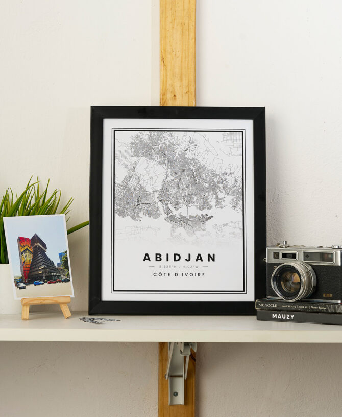 City Map Print — Abidjan