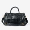 The Leather Duffel — Black